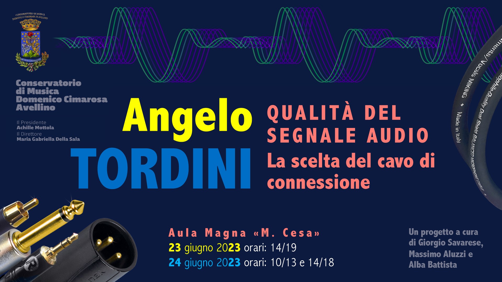 Angelo Tordini ospite al Conservatorio D. Cimarosa